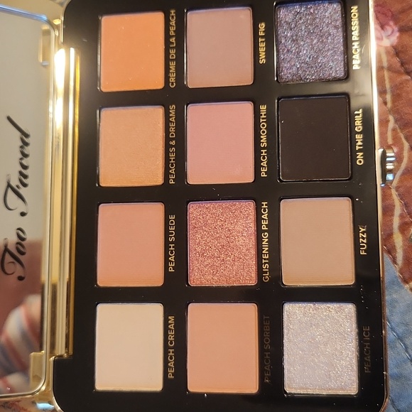 Too Faced White Peach Eyeshadow Palette - Purple and Gold - Picture 2 of 2